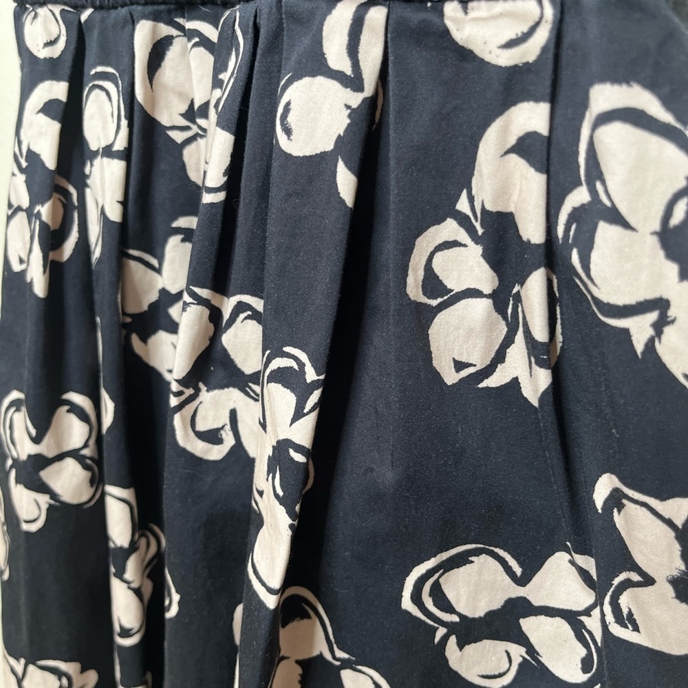 Marina Moscone Floral Bustier Midi Dress Smocked Bodice Garden Party Old Money - Picture 6 of 12